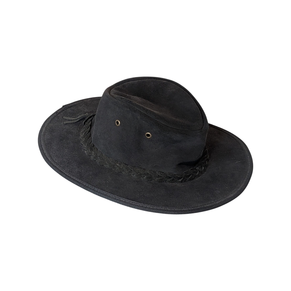 Barmah Australia Hats Black Suede Barmah Hat Small
